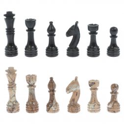 Шахматы из камня &amp;quot;Виктория&amp;quot; доска 38х38 см оникс мрамор