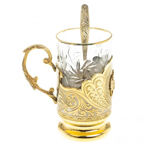 Подстаканник &amp;quot;Герб России&amp;quot; Златоуст 121035