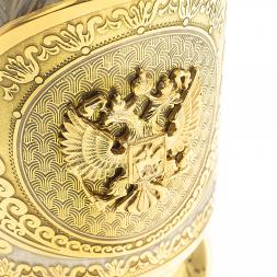 Подстаканник &amp;quot;Герб России&amp;quot; Златоуст