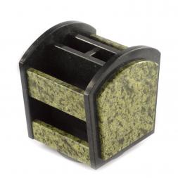 Настольный органайзер камень змеевик вращающийся