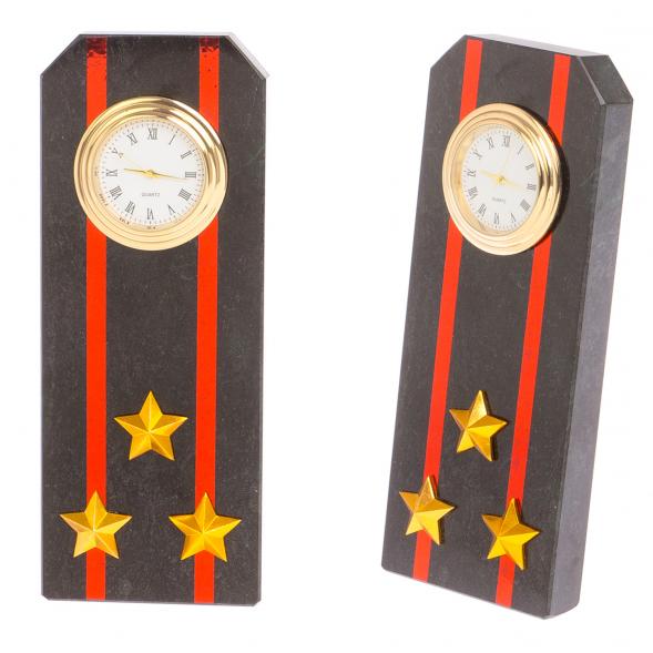 Часы &amp;quot;Погон полковник МП ВМФ&amp;quot; из змеевика 113511
