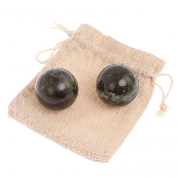 Шары для массажа 3,5 см из нефрита 125473