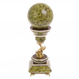 Шар &amp;quot;Антистресс&amp;quot; из змеевика 10,5 см