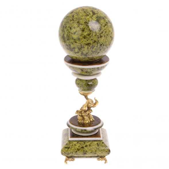 Шар &amp;quot;Антистресс&amp;quot; из змеевика 10,5 см 126222