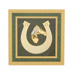 Панно &amp;quot;Подкова на счастье&amp;quot; нефрит