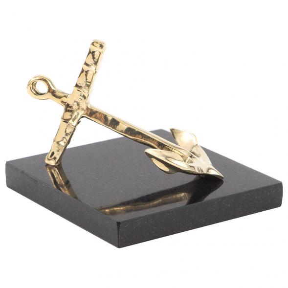 Статуэтка из бронзы и долерита &amp;quot;Якорь&amp;quot; 120518