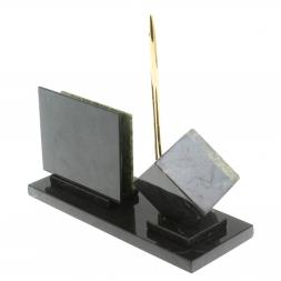 Настольный мини-набор из змеевика &amp;quot;Куб&amp;quot;