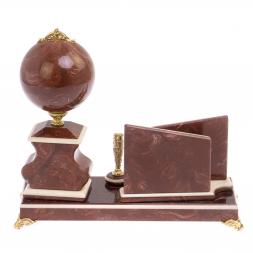 Настольный прибор &amp;quot;Компакт&amp;quot; лемезит, мрамор