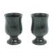 Набор рюмок 2 шт из шабровского змеевика 60 мл / 5х5х8 см 127935