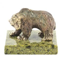 Статуэтка из бронзы и змеевика &amp;quot;Медведица&amp;quot;