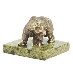 Статуэтка из бронзы и змеевика &amp;quot;Медведица&amp;quot;