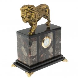 Часы &amp;quot;Лев&amp;quot; из конгломерата