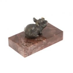 Статуэтка "Фунтик" из бронзы и лемезита