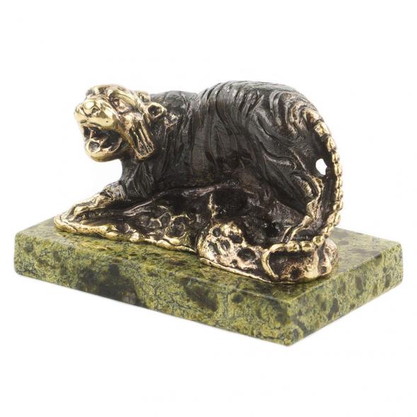 Статуэтка &amp;quot;Тигр&amp;quot; из бронзы и змеевика 120022
