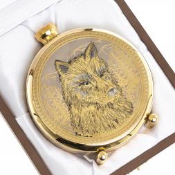 Фляжка с гравюрой "Волк" Златоуст