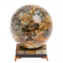 Шар на подставке из офиокальцита 13 см
