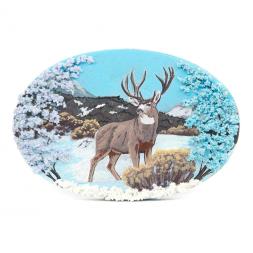 Панно из камня на подставке &amp;quot;Олень&amp;quot;