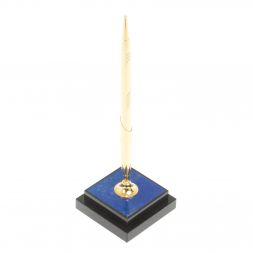 Подставка под ручку из афганского лазурита 6,5х6,5х21,5 см