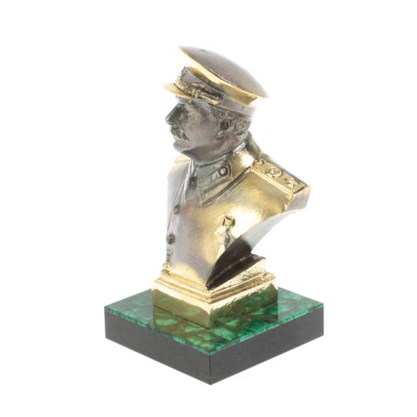 Статуэтка &amp;quot;Сталин&amp;quot; из бронзы и малахита 128170