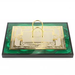 Подставка под календарь из малахита Златоуст