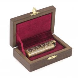 Подарочная зажигалка в металлическом чехле Златоуст