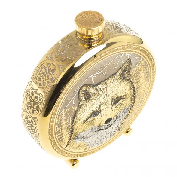 Фляжка с гравюрой &amp;quot;Лиса&amp;quot; Златоуст 123482