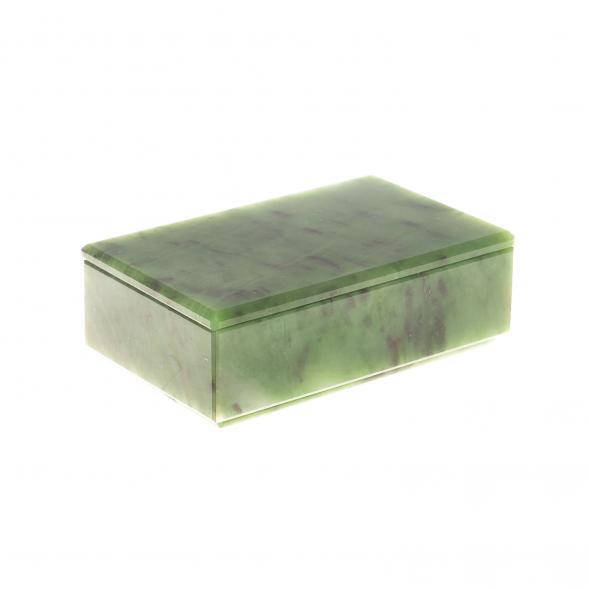 Шкатулка из нефрита 12х7,5х4 см 124266