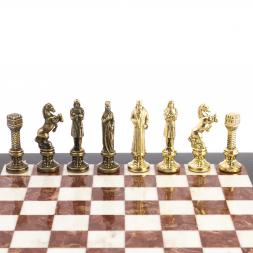 Шахматы &amp;quot;Ренессанс&amp;quot; доска 36х36 см мрамор, лемезит фигуры цвет бронза-золото