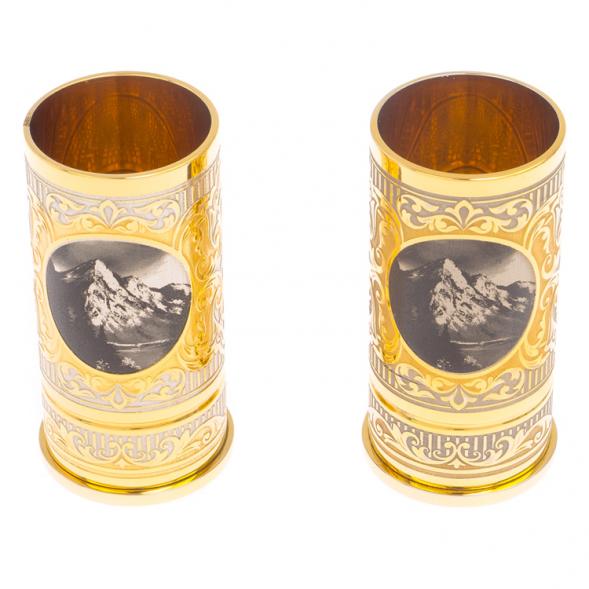 Набор из двух стопок &amp;quot;Охотник&amp;quot; 40 мл Златоуст 125707