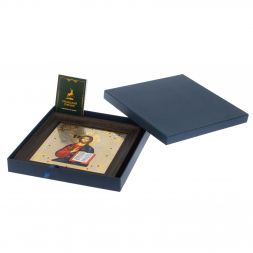 Икона гравюра &amp;quot;Спаситель&amp;quot; багет 22,5х23,5х2 см Златоуст