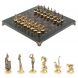 Шахматы &amp;quot;Итальянская война&amp;quot; фигуры бронза доска 28х28 см из лемезита 128250
