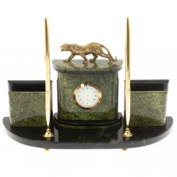 Письменный прибор &amp;quot;Гепард&amp;quot; из змеевика