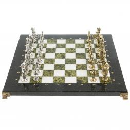 Шахматы &amp;quot;Дон Кихот&amp;quot; доска 36х36 см мрамор змеевик