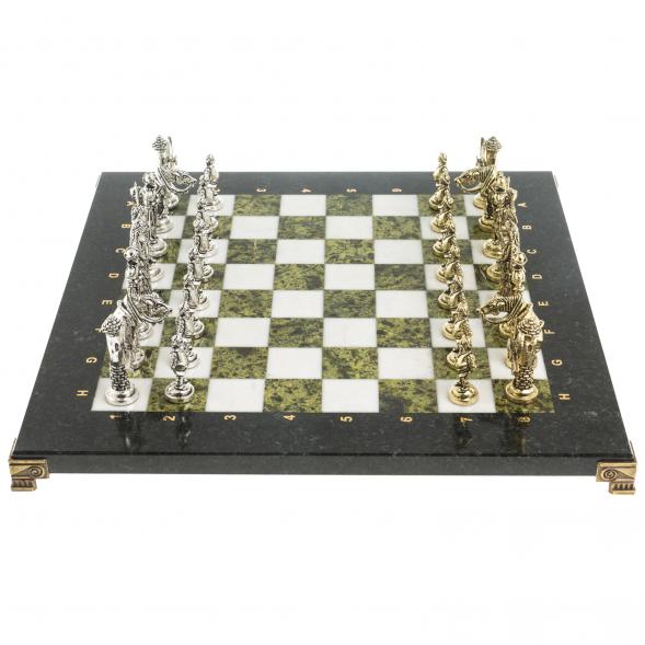 Шахматы &amp;quot;Дон Кихот&amp;quot; доска 36х36 см мрамор змеевик 122879