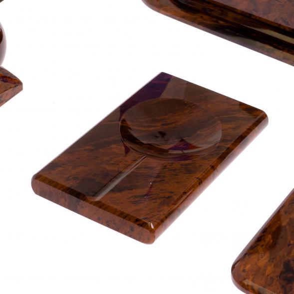 Настольный набор &amp;quot;Гренада&amp;quot; коричневый обсидиан 124722