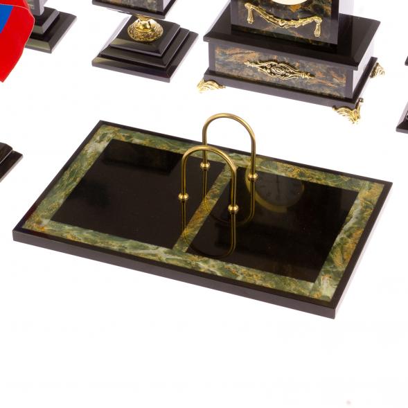 Письменный набор &amp;quot;Орел&amp;quot; камень офиокальцит 125311