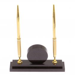 Часы настольные с двумя ручками камень чароит