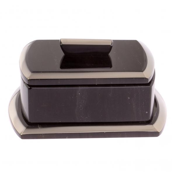 Шкатулка из черного обсидиана &amp;quot;Оригинал&amp;quot; 14,5х11,5х6,5 см 125786