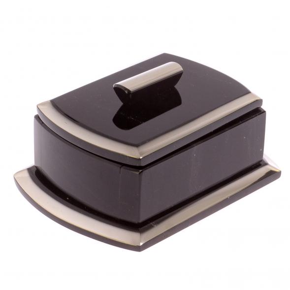 Шкатулка из черного обсидиана &amp;quot;Оригинал&amp;quot; 14,5х11,5х6,5 см 125786