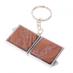 Складное зеркало брелок из яшмы квадратное