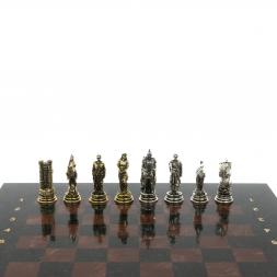 Шахматы "Троянская война" 28х28 см из лемезита