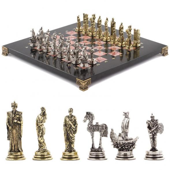 Шахматы &amp;quot;Троянская война&amp;quot; 28х28 см из лемезита 120749