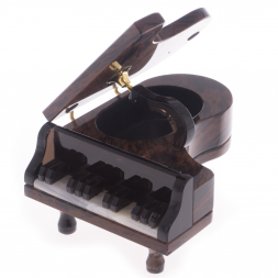 Шкатулка &amp;quot;Рояль&amp;quot; из коричневого обсидиана