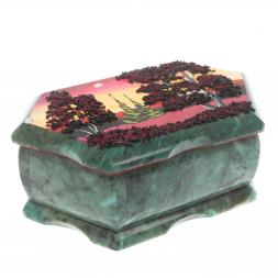 Шкатулка с рисунком "Закат" 17х10,5х7 см