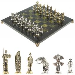 Шахматы &amp;quot;Дон Кихот&amp;quot; доска 36х36 см камень змеевик