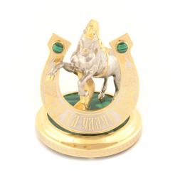 Сувенир &amp;quot;Подкова на удачу&amp;quot; малахит