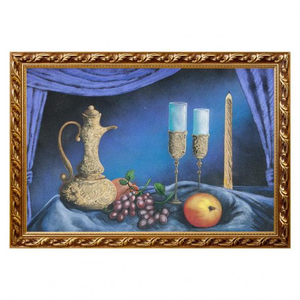 Натюрморт &amp;quot;Кувшин с бокалами&amp;quot; багет 46х66 см, каменная крошка 111567