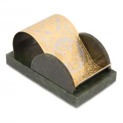 Подставка под телефон "Герб России" нефрит