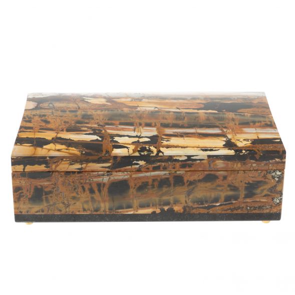 Шкатулка из яшмы 21х12,5х7,5 см 127708