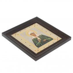 Икона &amp;quot;Матрона Московская&amp;quot; багет 22,5х23,5х2 см Златоуст